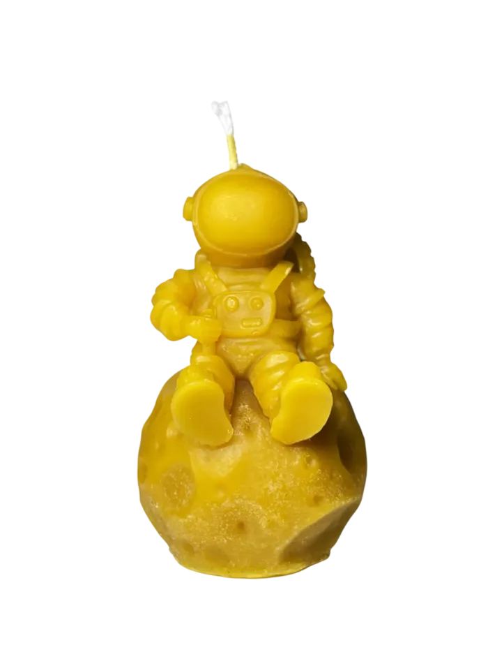 Vela de Cera Natural de Abeja – Astronauta