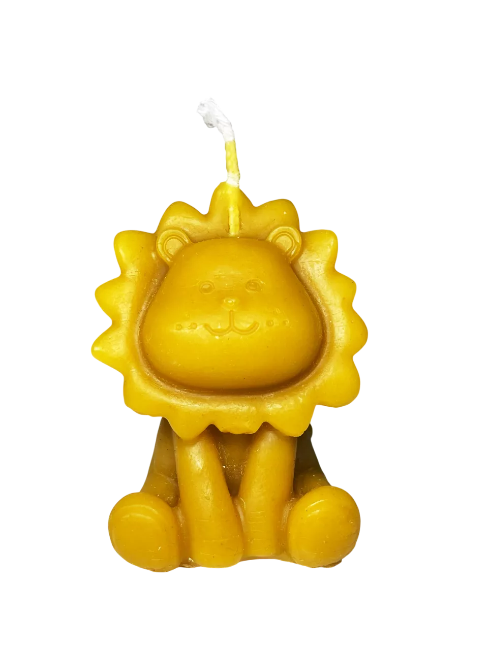 Vela de Cera Natural de Abeja con Forma de León – La Meliciosa