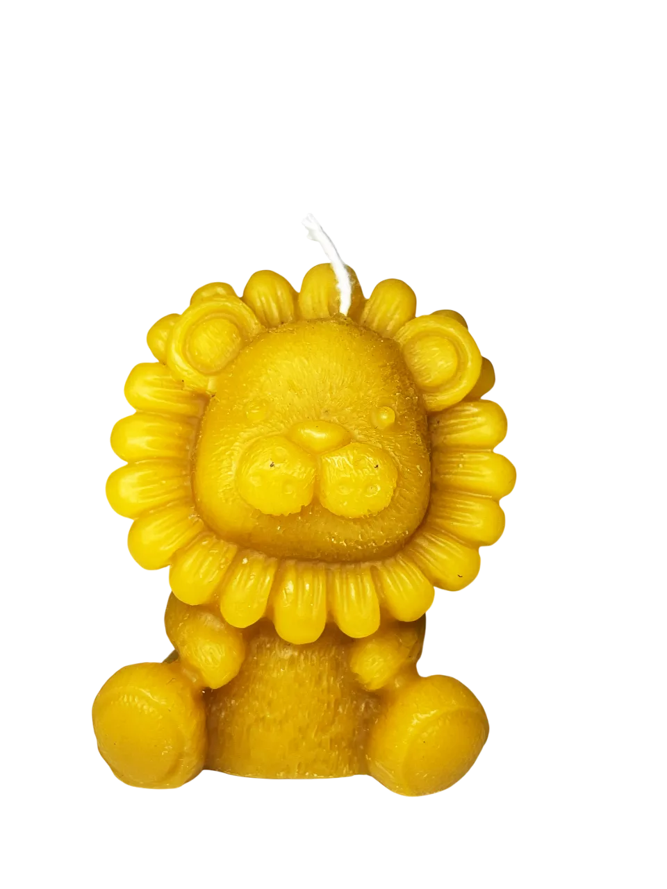 Vela de Cera Natural de Abeja con Forma de León – La Meliciosa