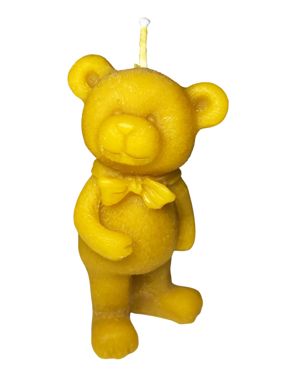 Vela de Cera Natural de Abeja con Forma de Oso – La Meliciosa